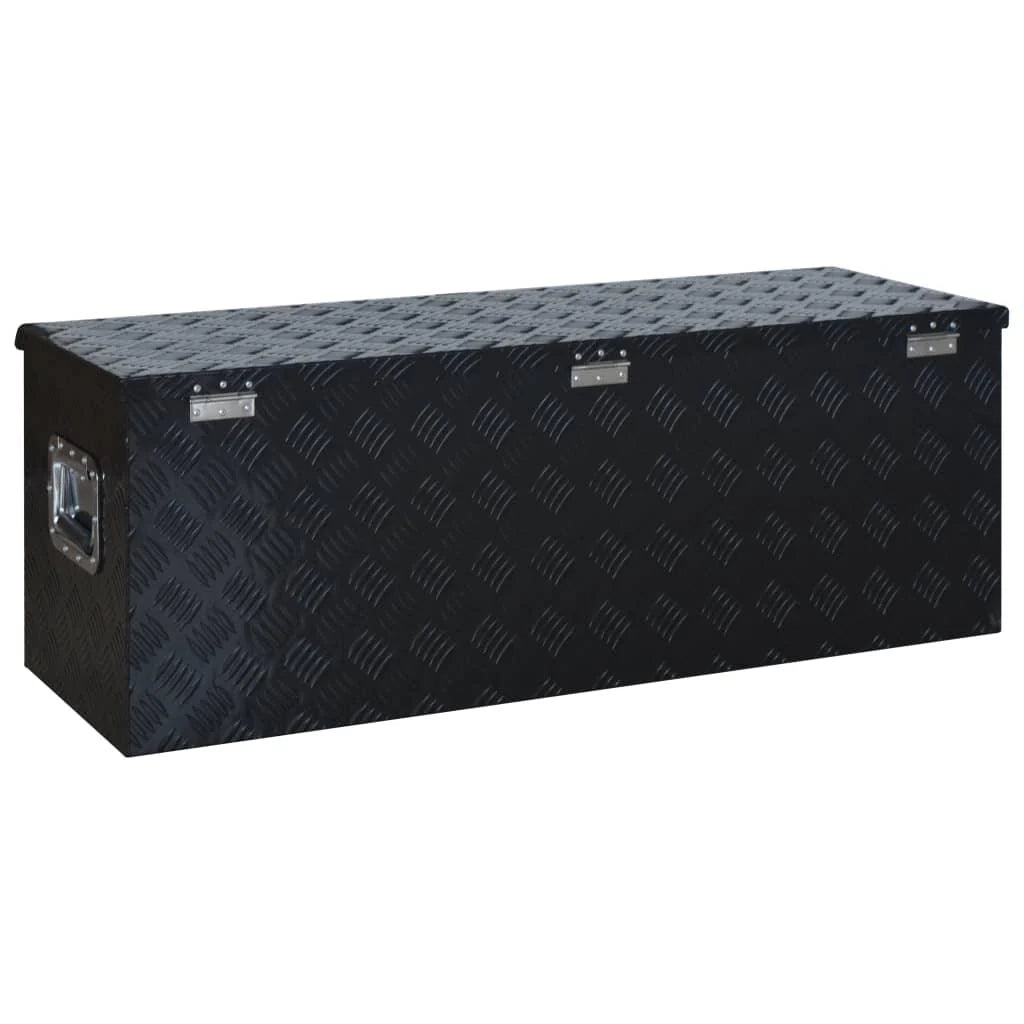 Scatola in alluminio 108,5 x 37 x 40 cm nera 02_0003196