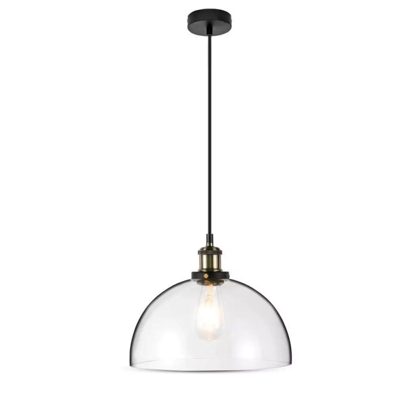 Luce a sospensione in vetro vintage trasparente? 200