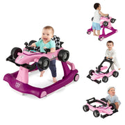 Primi passi 4 in 1 per neonati con altezza e velocit¨¤ regolabili, Primi passi a spinta con carillon con luci Viola