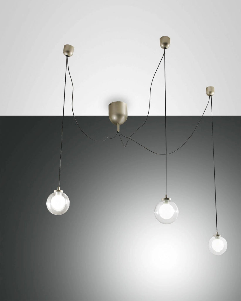 BLOG LED  SOSPENSIONE ORO OPACO 3 LUCI 3472-47-225