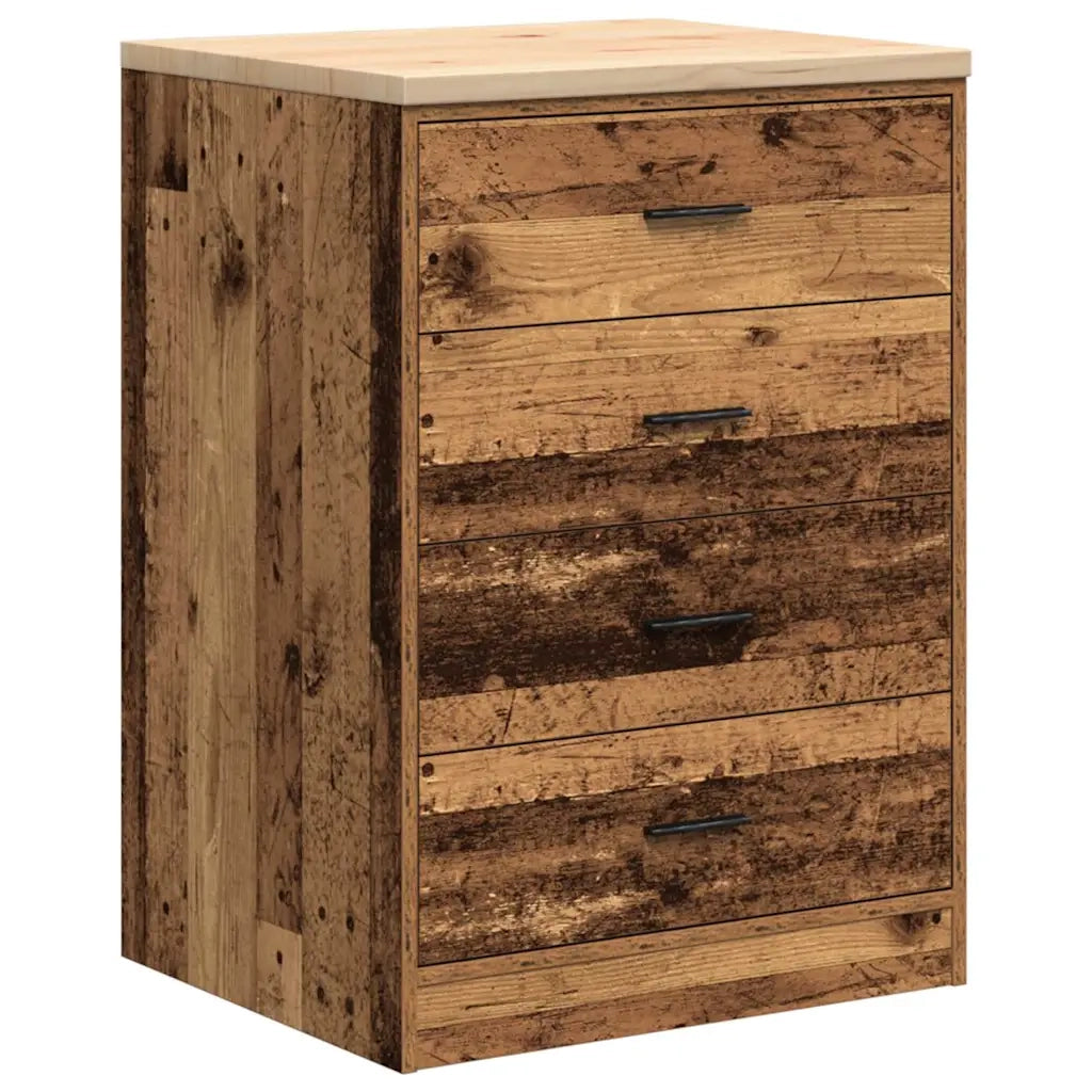 Armadietto da Garage in Legno Vecchio 60x51x85 cm 860605