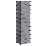 Scarpiera Modulare a 10 Scomparti Nera cod mxl 49601