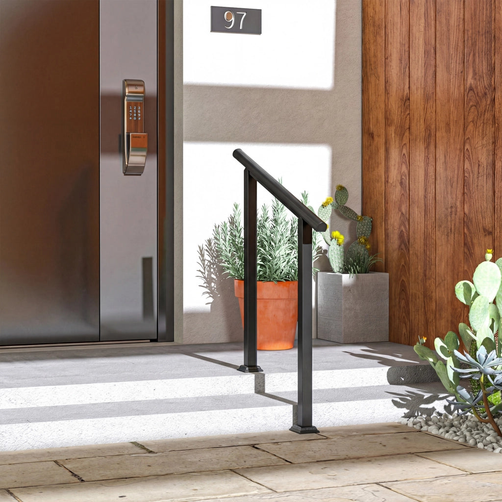Rampa Scala Esterna ¨C zephmum ¨C Metallo Nero 1-3 Gradini