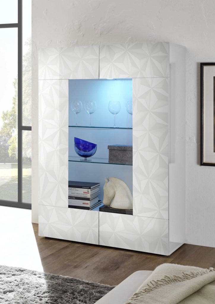 Credenza/Vetrina MOSCA bianco
