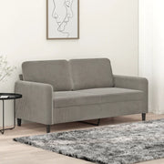 Divano a 2 Posti Grigio Chiaro 140 cm in Velluto 349043