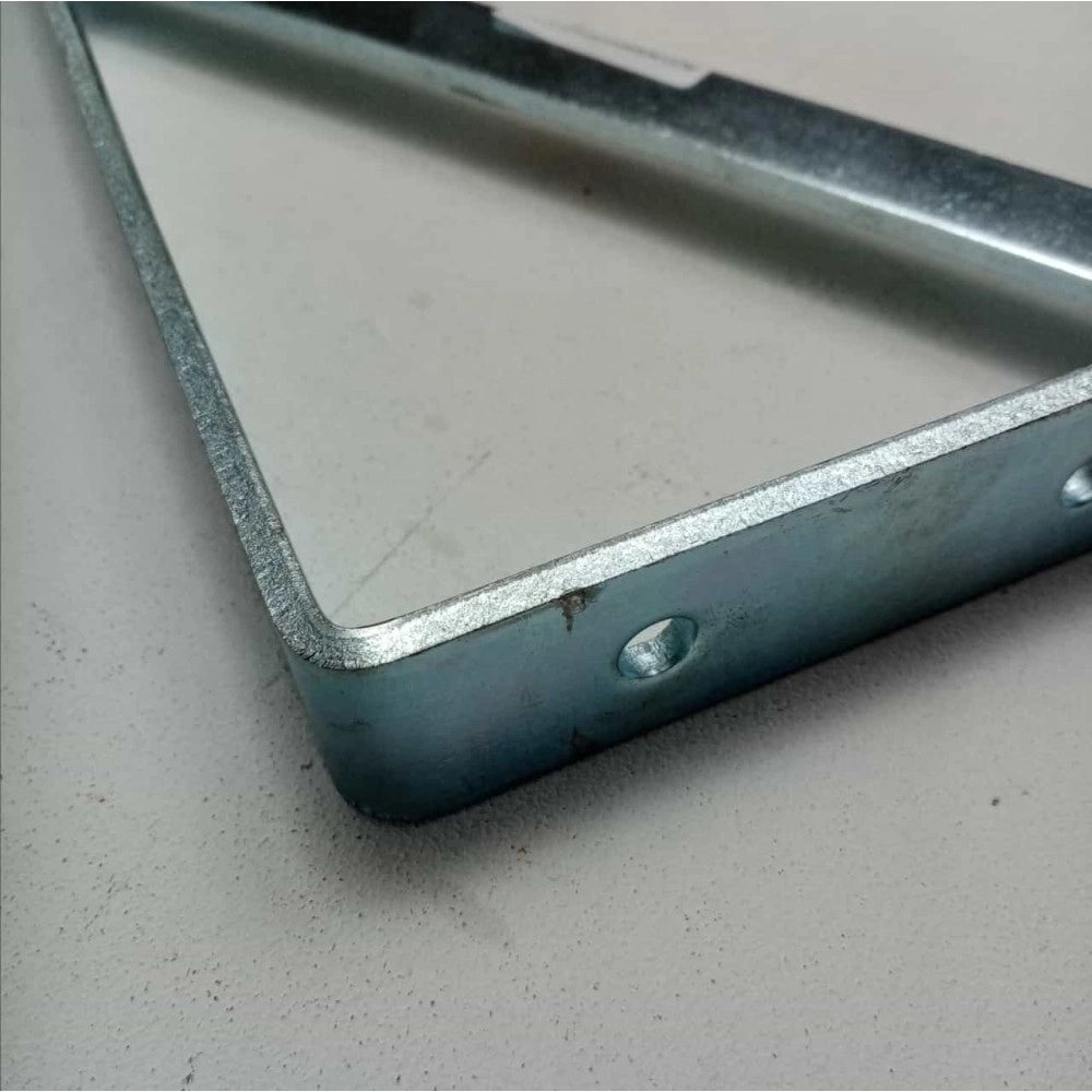Reggimensola staffa zincata pesante tipo cantina da 40cm con saetta di rinforzo + fissaggi