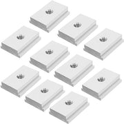 T-moer in Alluminio con T-sleuf per M6 - 10 Stuks - Gomma in Alluminio per Hout - Bevande - Resistente all'Ossidazione