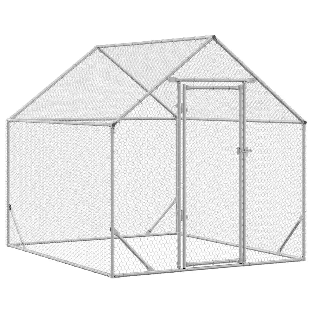 Gabbia per polli Argento 200 x 170 x 177 cm Acciaio zincato 42023409