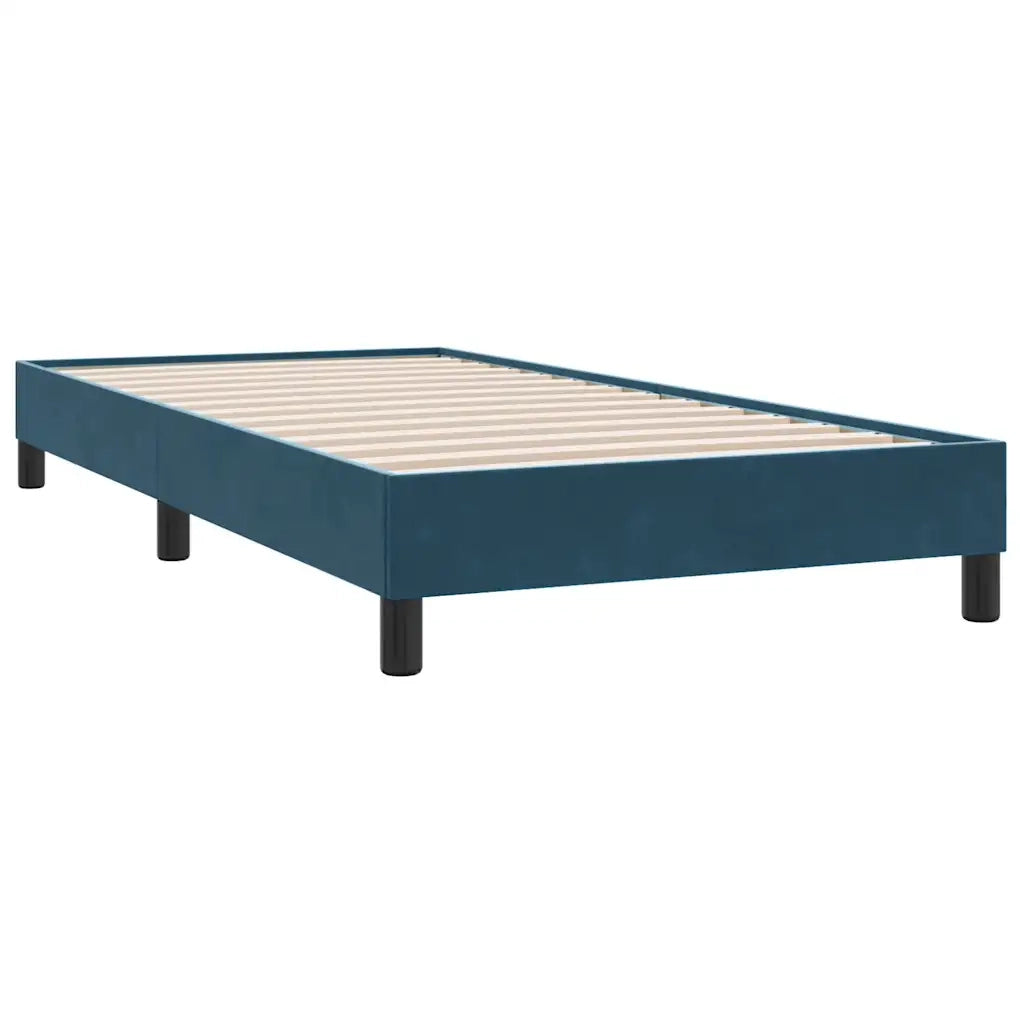 vidaXL Giroletto senza Materasso Blu Scuro 90x210 cm in Velluto