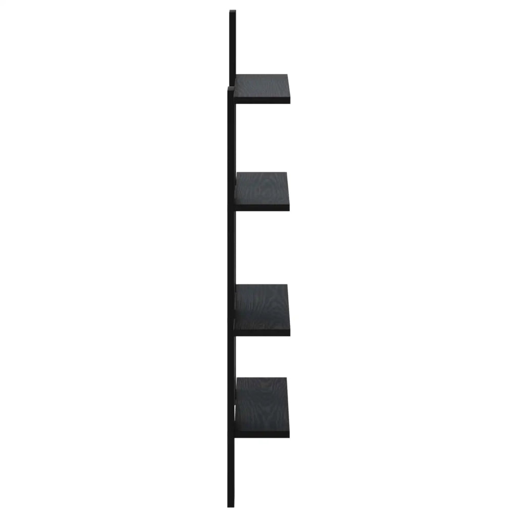 Scaffale da parete Rovere Nero 61 x 13,5 x 105 cm 8020330