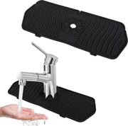 Mat di protezione per rubinetti e lavello - 355 x 145 cm - protezione da schizzi per rubinetti da cucina e vasca da bagno - lavello e doccia da cucina - nero