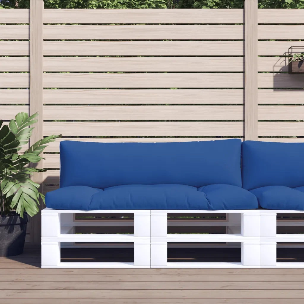 Cuscini per Pallet 2 pz | Cuscini per sedie Blu in Tessuto