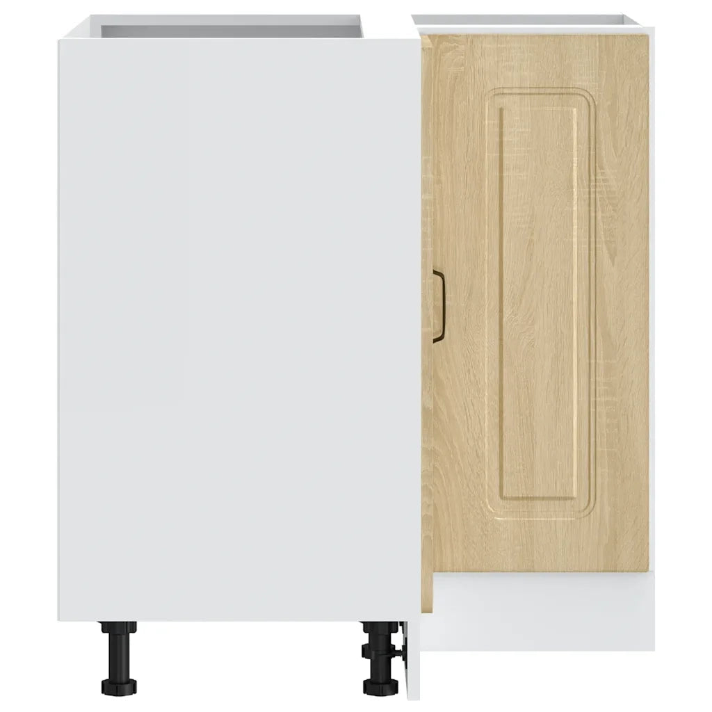 vidaXL Base Angolare da Cucina Kalmar Rovere Sonoma Legno Multistrato