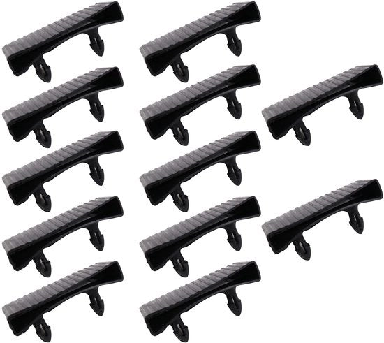 Sostegni laterali 12 pezzi - Coppe di sostituzione - Plastica - Sostegno - 65 mm x 9 mm - Adatto per letto singolo/letto matrimoniale - Copertura di rete