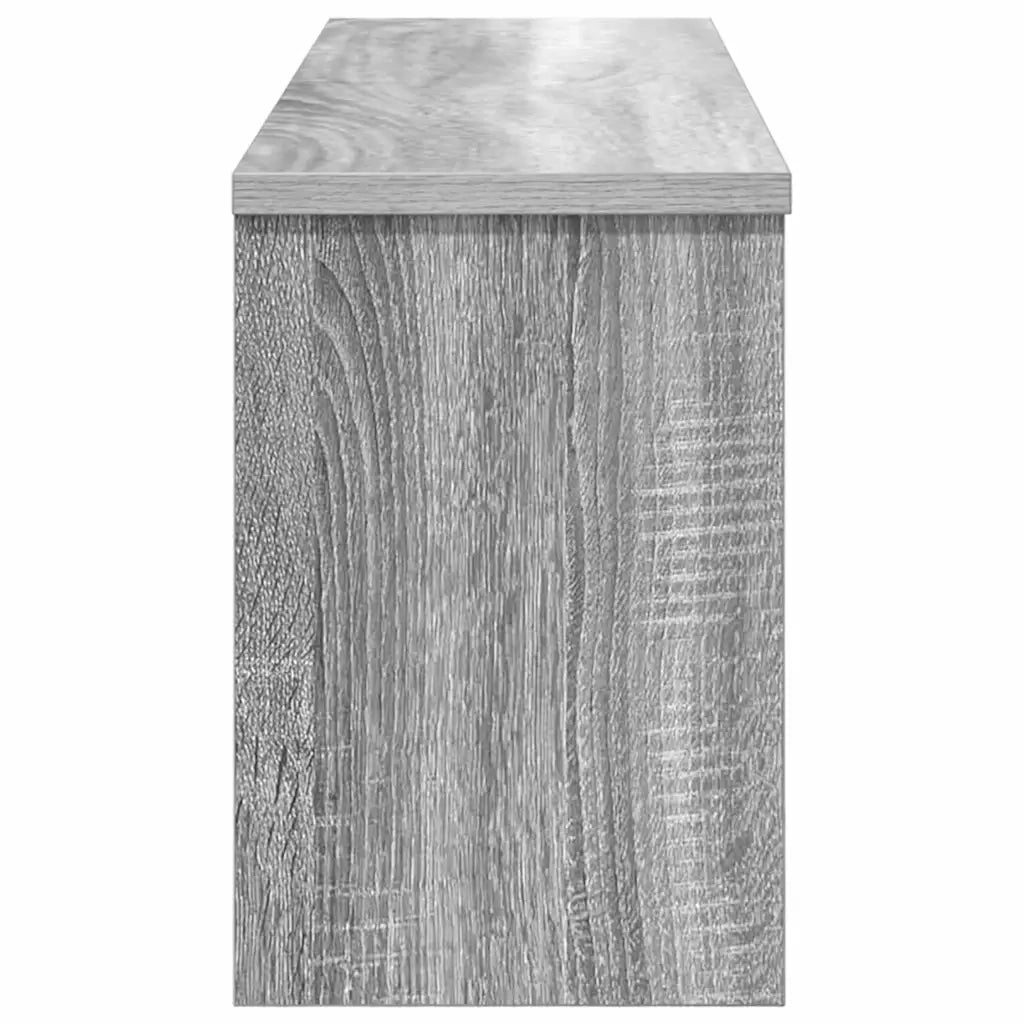 Appendiabiti a muro con porta Grigio Sonoma 80 x 20 x 30 cm 874344