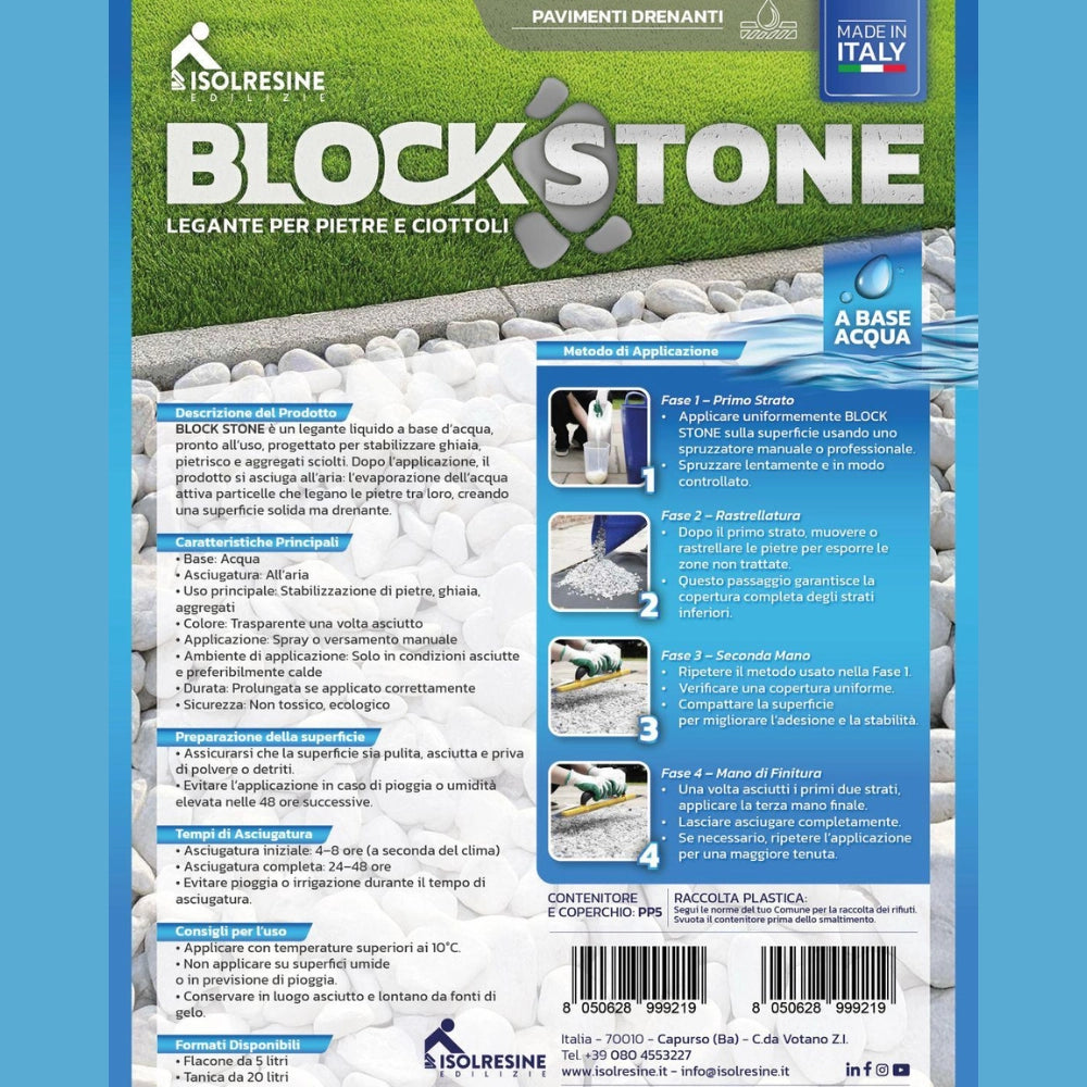 Block stone legante liquido per pietre e ghiaia *** formato 0,5 l, confezione 1