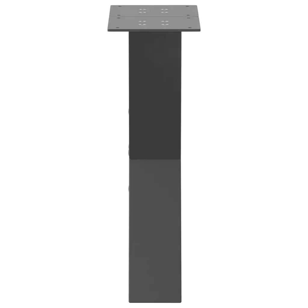 Gambe per Tavolino da Caffè a Forma di X 2 pz Antracite 38x(42-43) cm Acciaio 4012954