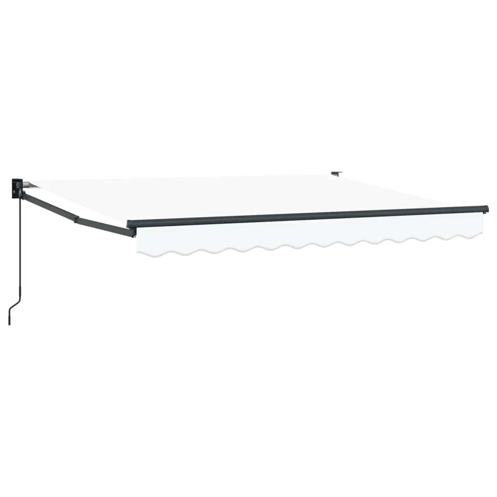 Tenda retrattile Bianco 3 x 2 m 100% Poliestere e Alluminio