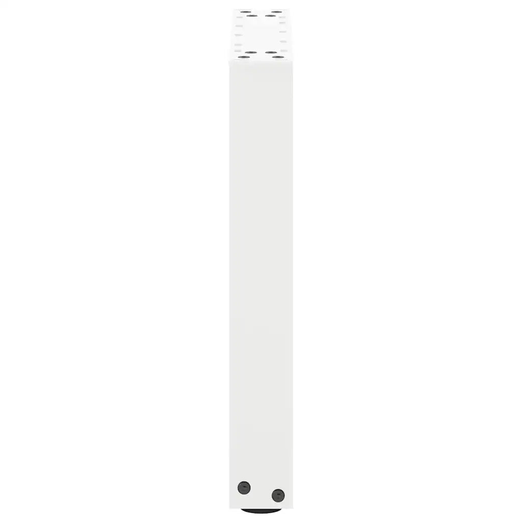 Gambe per Tavolino da Caffè a Forma di U 2 pz Bianche 38x(42-43) cm Acciaio 4013153