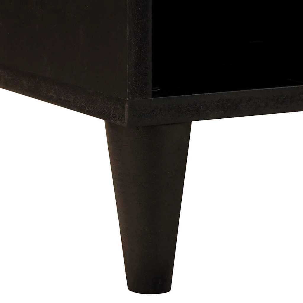 Elegante mobile porta TV moderno con cassetti e ripiani 100 x 33 x 46 cm in legno ingegnerizzato nero 02_0057760