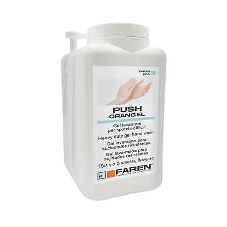 CREMA LAVAMANI GEL ABRASIVA 'PUSH ORANGEL' 5000 ml - con dosatore - FAREN