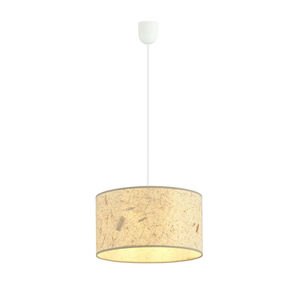 Lampada a sospensione ASTON in metallo e sughero naturale