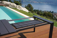 Tavolo Allungabile da Giardino 200/300x100x75 cm Nettuno in Alluminio Antracite