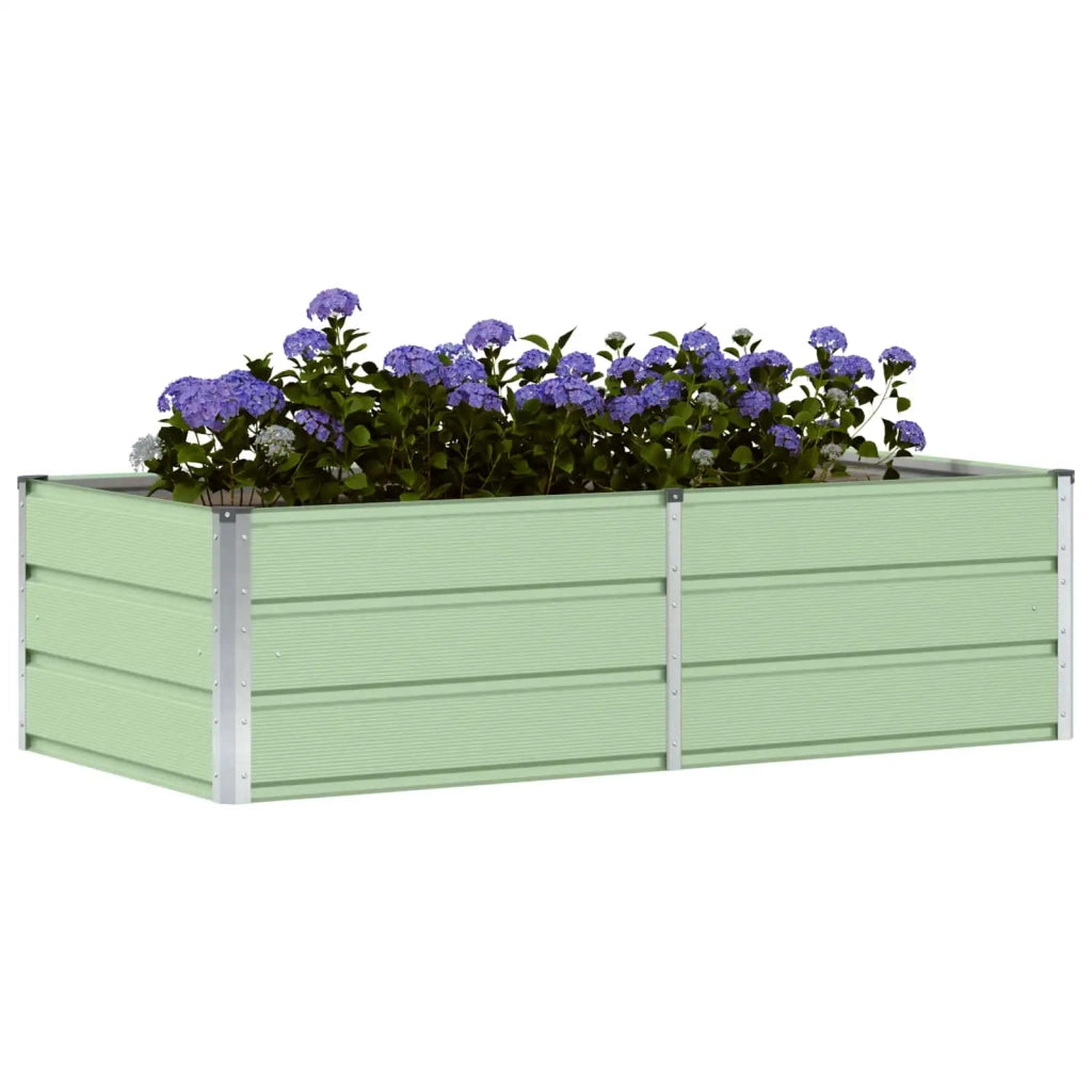 Fioriera-Vaso-Contenitore per Piante Verde 160 x 80 x 45 cm Acciaio