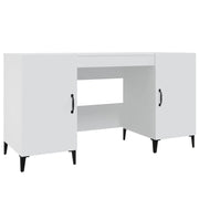 Scrivania | Tavolo da Ufficio Bianca 140x50x75 cm in Legno Multistrato