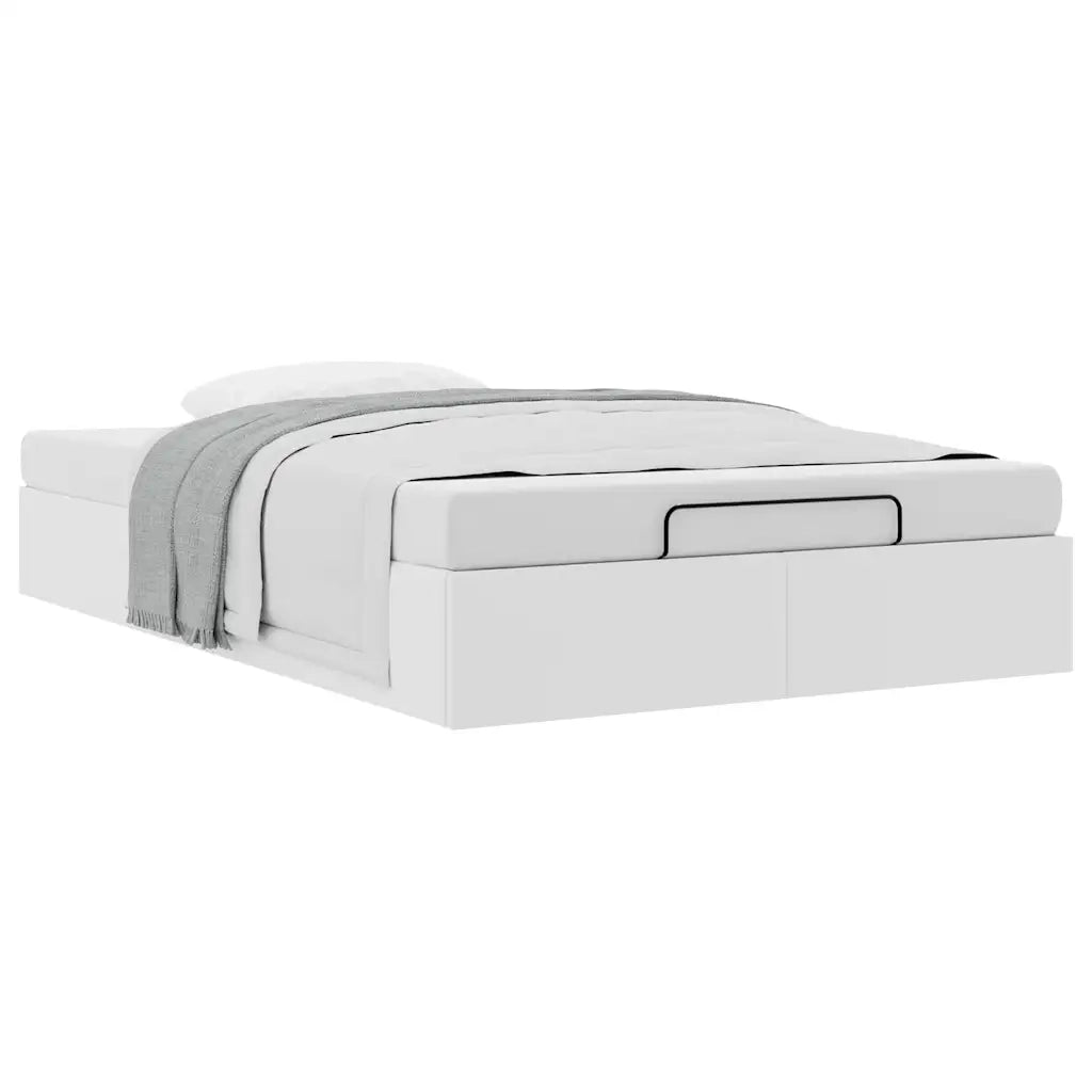 vidaXL Struttura Letto Pouf senza Materasso 120x200 cm Similpelle