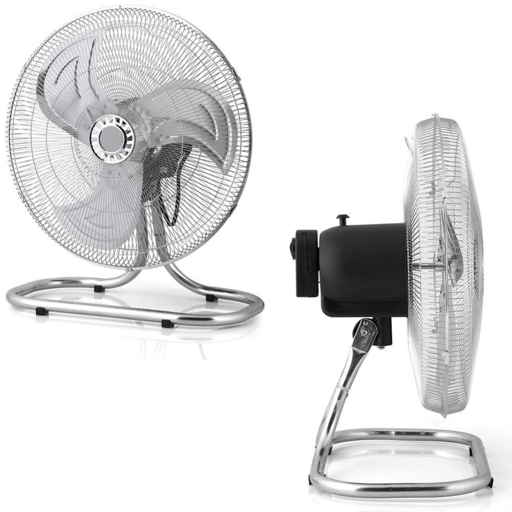 Trade Shop - Ventilatore 3in1 Piantana Da Tavolo Parete 3 Velocità Oscillazione 55w Pale 45cm -