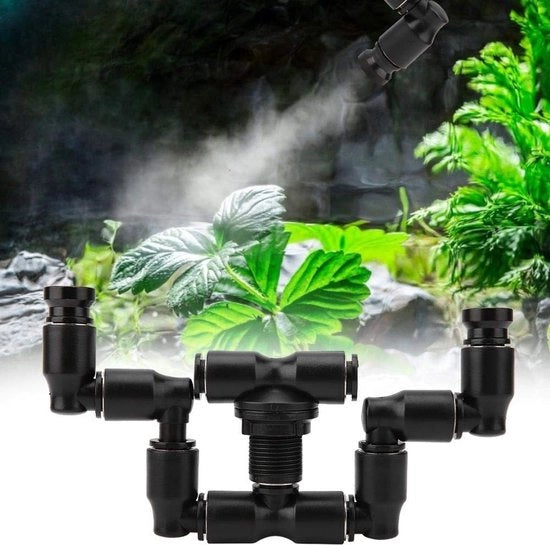 Mini Sproeikop 360° Verstabile - Mini Sproeikop - Kunststof - Frame in Metallo Rafforzato - Sproeisnelheid 120-160 ml/min - Per Paesaggio di Foresta Pluviale - Nevelsprinkler