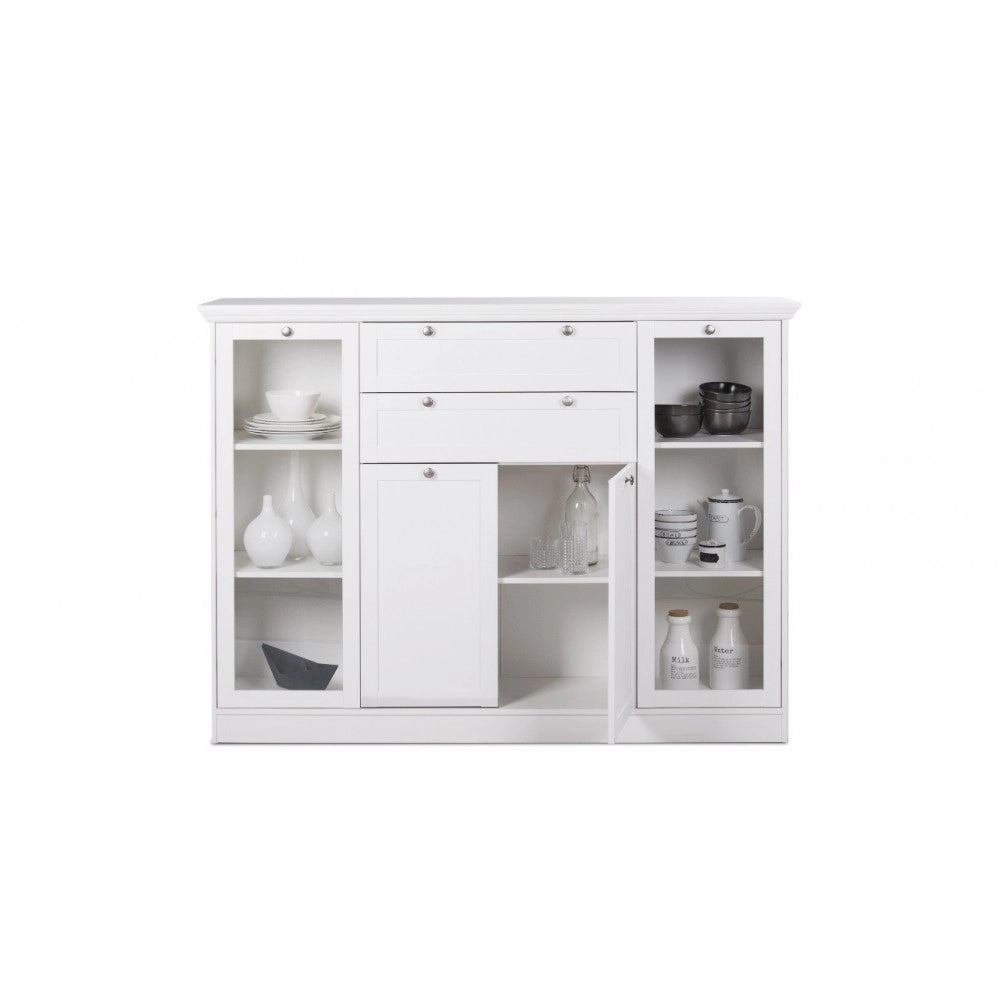 Credenza Landwood53 colore bianco 160x40x120H