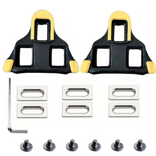 Pedali da bicicletta con punte, pedali da corsa con pattini, pattini per mountain bike, compatibili con sistemi SPD, adatti per biciclette da corsa, ciclismo e biciclette da competizione.