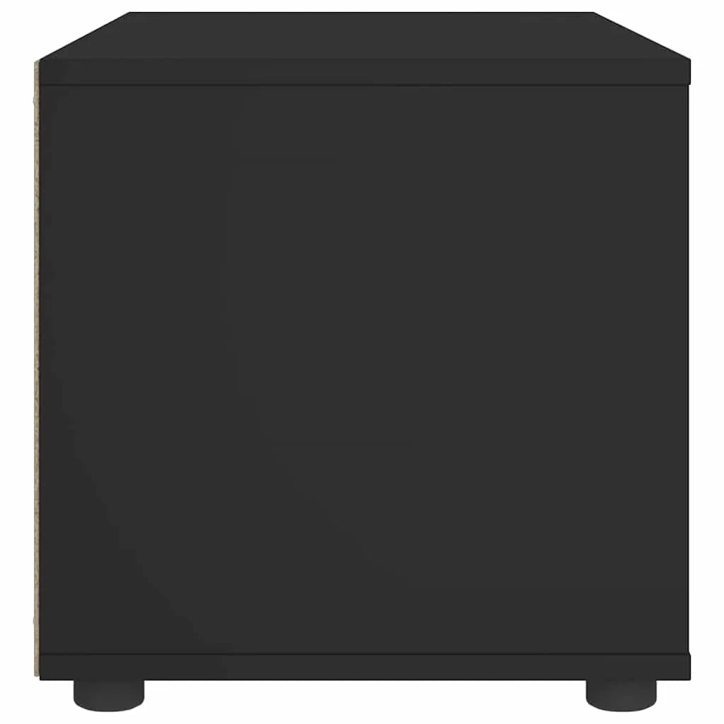 Mobile porta TV da parete moderno e pratico 60 x 40 x 38 cm in legno ingegnerizzato nero 02_0058330