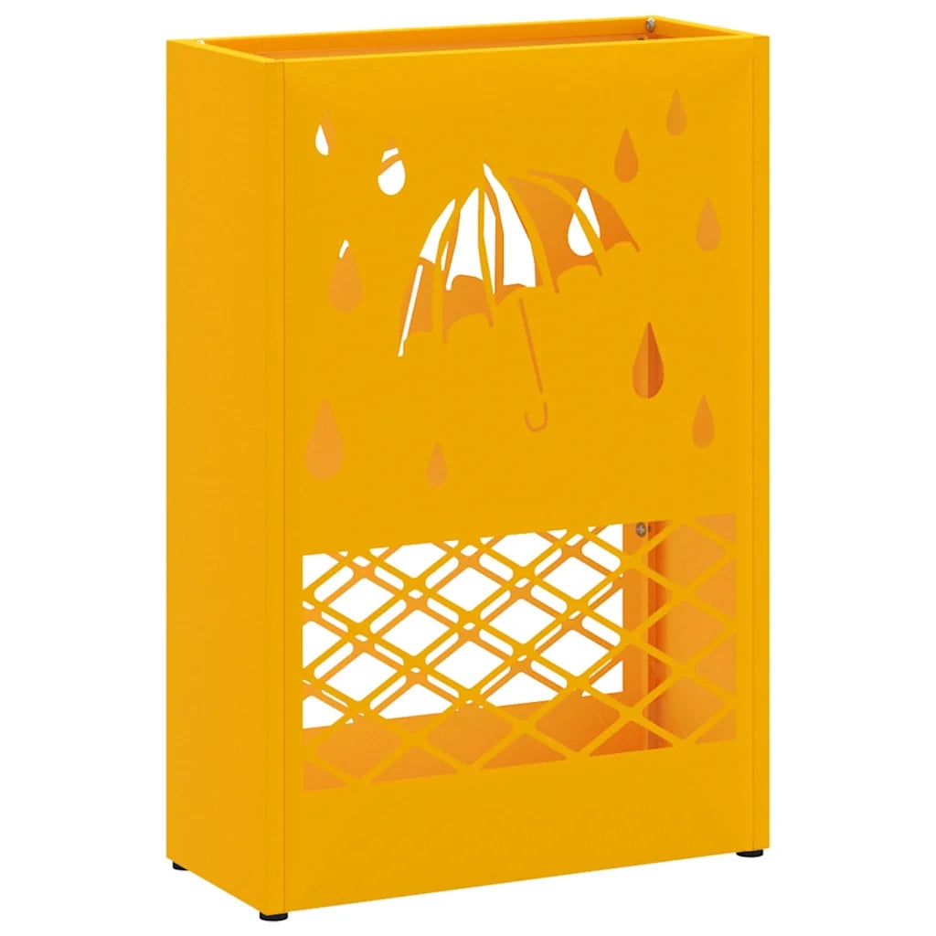 Supporto per Ombrellone giallo senape 28 x 12 x 41 cm Acciaio CFW3469697