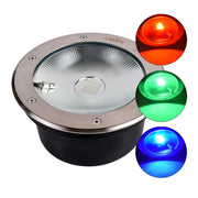 FARO SEGNAPASSO LED COB CALPESTABILE 30W RGB - IN ACCIAIO E VETRO TEMPERATO PER VIALI GIARDINI E INGRESSI