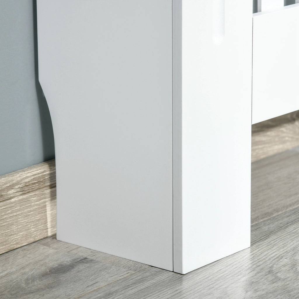 Copritermosifone MDF Bianco ¨C Xylo ¨C Mobile Salvaspazio Moderno 78x19x81 cm