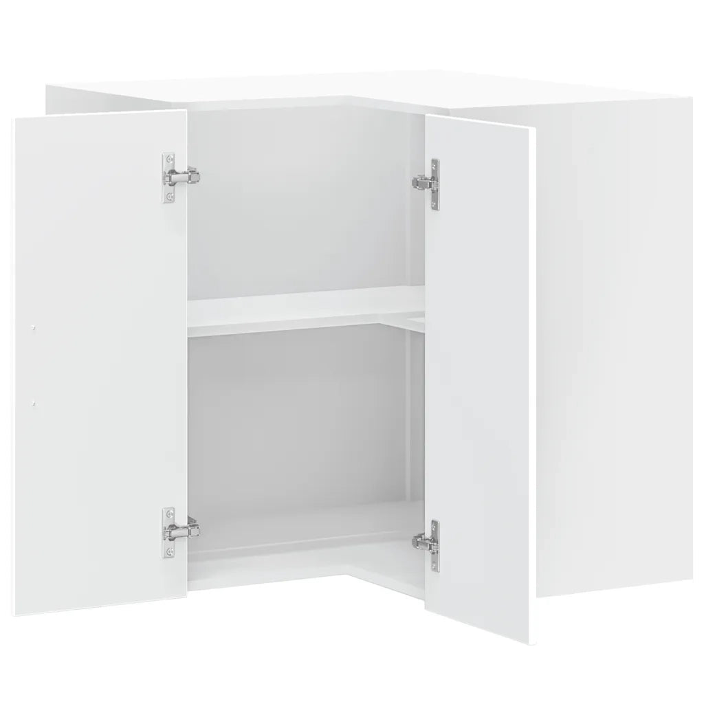 Pensile da Cucina ad Angolo Porto Bianco in Legno Multistrato 854097