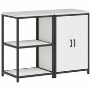 Set di Pensile da cucina | Stoccaggio per Cucina HATTEM 2 pz Bianco