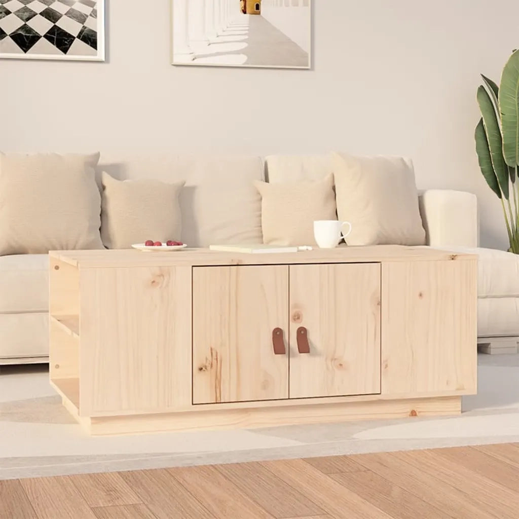 Tavolino da Salotto-Tavolino da soggiorno-Tavolo 100x50x41 cm in Legno Massello di Pino