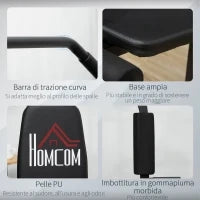 Stazione Fitness con Pesi da 45kg per Allenamento a Casa, 135x103x210cm, Nero