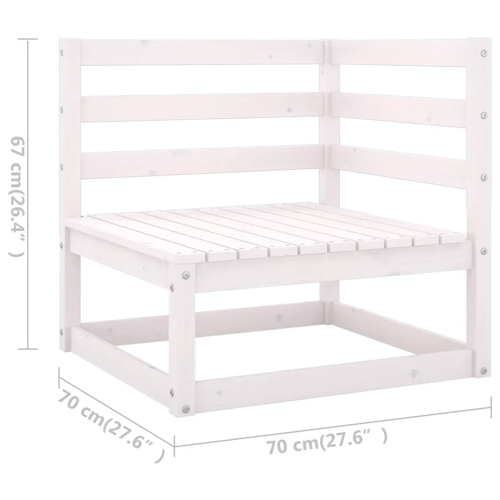 Set Divani da Giardino 4 pz con Cuscini Legno Massello Pino 3076575