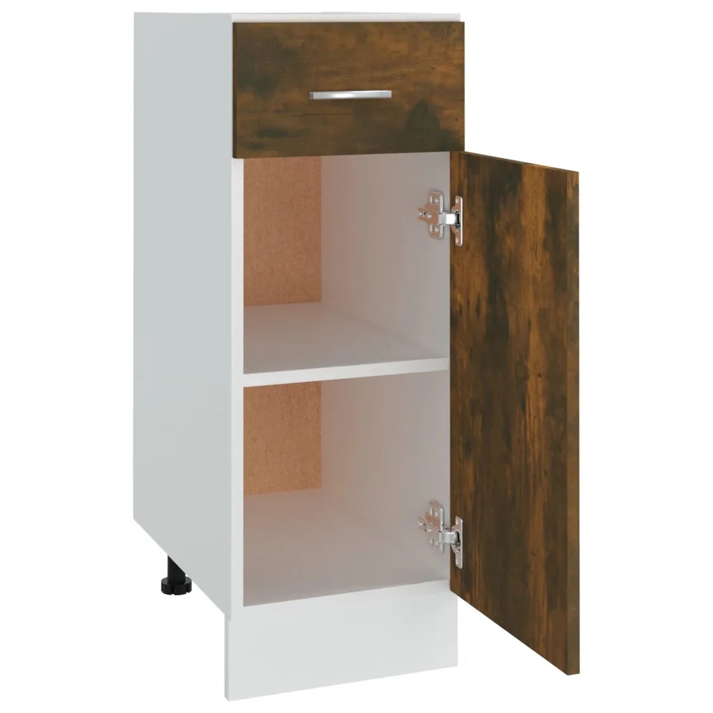 Mobile con Cassetto Rovere Fumo 30x46x81,5 cm Legno Multistrato cod mxl 60624