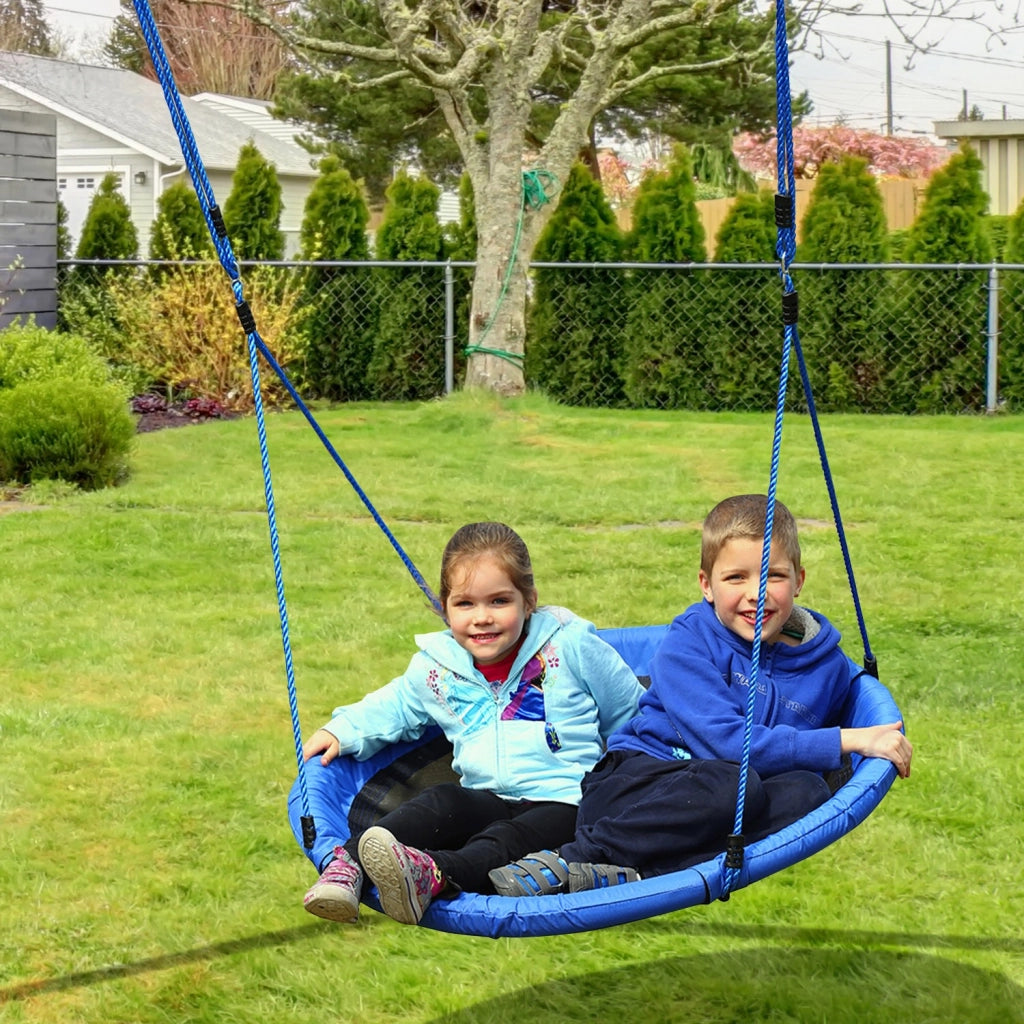 EasyComfort Altalena da Giardino per Bambini tra 3 e 8 anni, Altalena per Bambini da Interno ed Esterno 100x180 cm, Carico Massimo 100kg