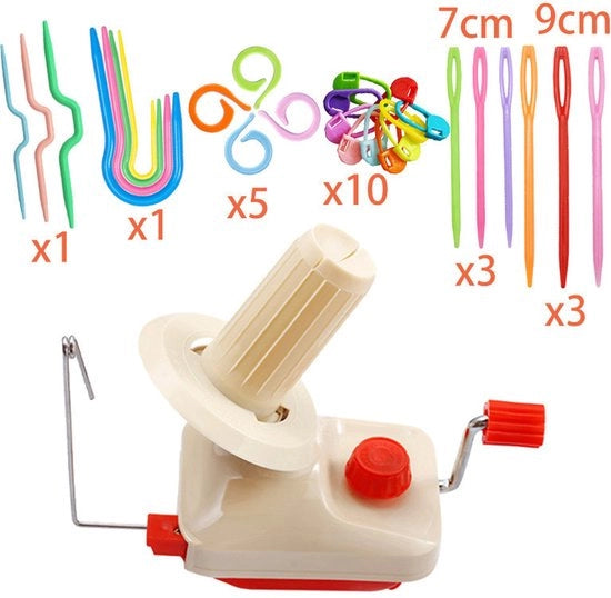 Winder per filo, avvolgitore per uncini, avvolgitore manuale per filo, facile da installare e strumento efficiente per la creazione di palline di filo per appassionati di artigianato