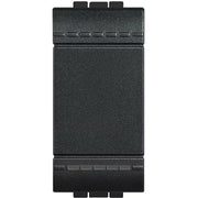 INTERRUTTORE 1P 16A 1M BTICINO LIVING LIGHT - ANTRACITE