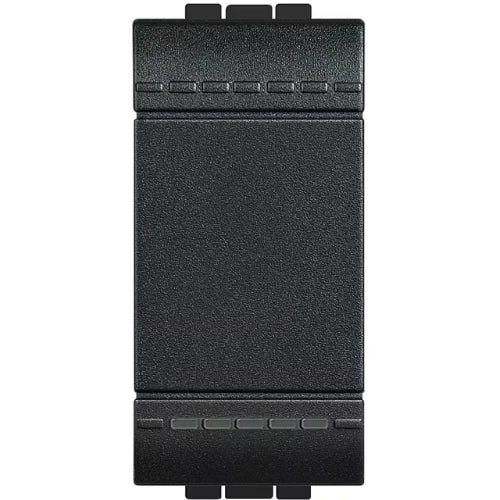 INTERRUTTORE 1P 16A 1M BTICINO LIVING LIGHT - ANTRACITE