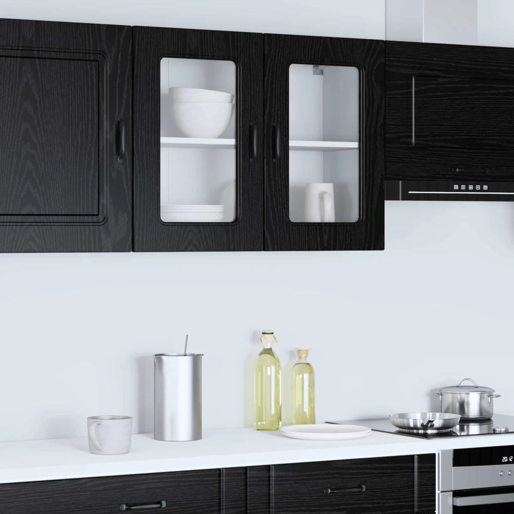 Pannello lavastoviglie Kalmar Rovere Nero 80 x 31 x 60 cm 8003790