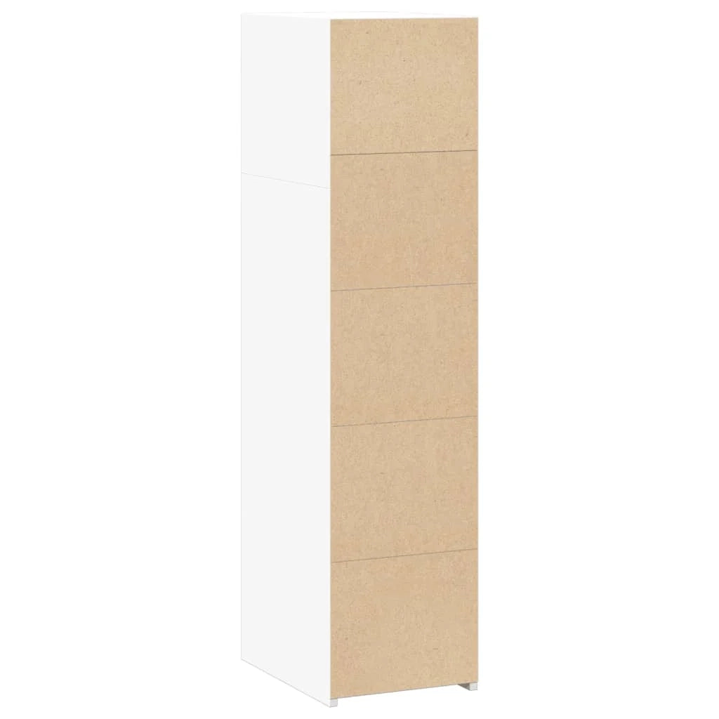 Credenza cassettiera cassettiera mobile contenitore organizer cucina soggiorno soggiorno 30 x 41 x 124 cm derivati ​​del legno bianco 02_0030223